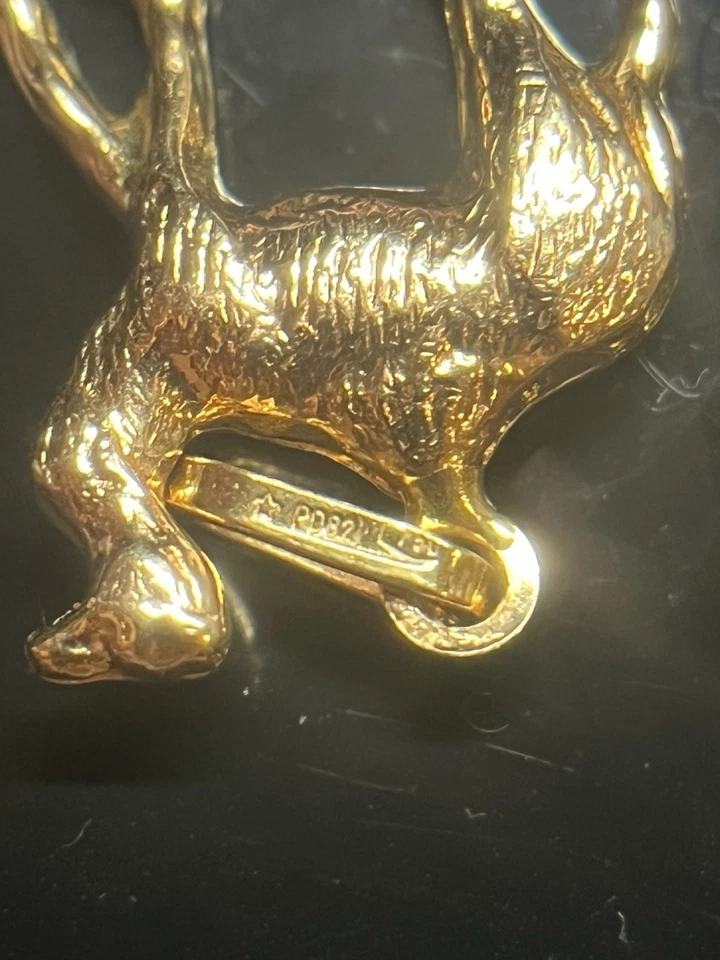 18K Yellow Gold .750 Saudi Arabia Camel Charm Pendant 3D Heavy 2.4g Arabic Islam - Image 3 of 4