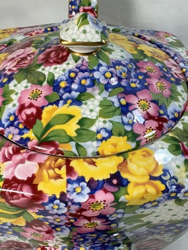 Royal Winton Grimwades Chintz 'Julia' 4-Cup 6.5 Inch TEAPOT 1995 England - Mint! - Picture 3 of 12