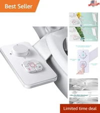 Non-Electric Cold Water Bidet Attachment with Adjustable Pressure & Dual Nozzles