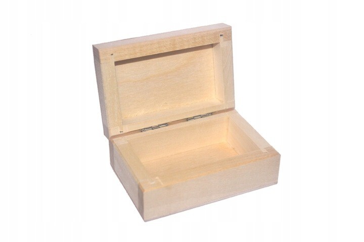 Caja de madera para objetos pequeños como joyas coronas cuentas gemas