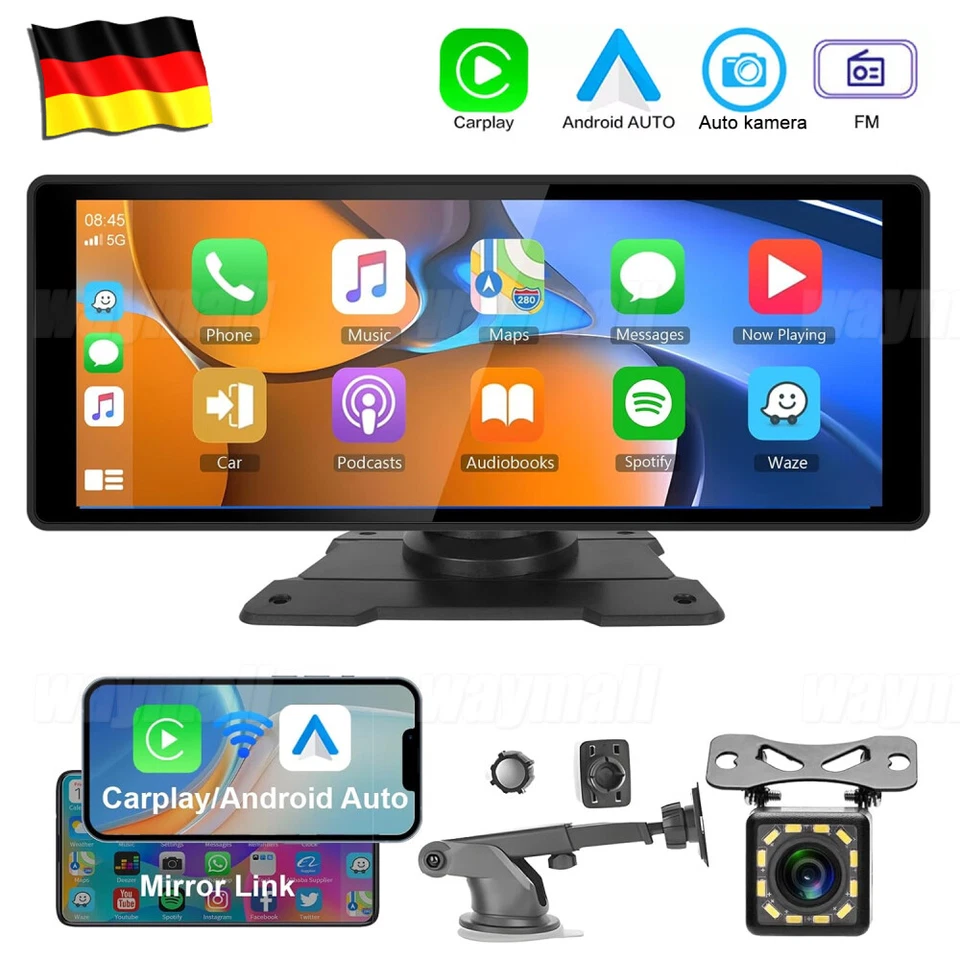 10,26 Zoll Display Carplay & Android Auto Dashcam GPS Navigation Rückfahrkamera - Bild 2 von 4