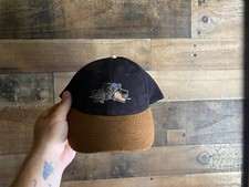 Strapback Hat Youth VTG Suede Bill Cap Sewn Design Boys Kids Mohr's One Size