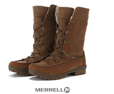 Merrell Womens Emery Lace High Winter Snow Boots US5.5, US6