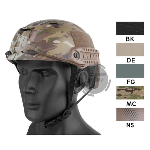 Emerson Tactical BJ Type Fast Helmet Bump Base Jump Assault Helmet w/ Side Rail