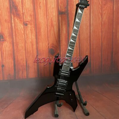 #ad #ad Black Warlock Extreme Electric Guitar Black Parts HH Pickups FR Bridge Free Ship $277.72