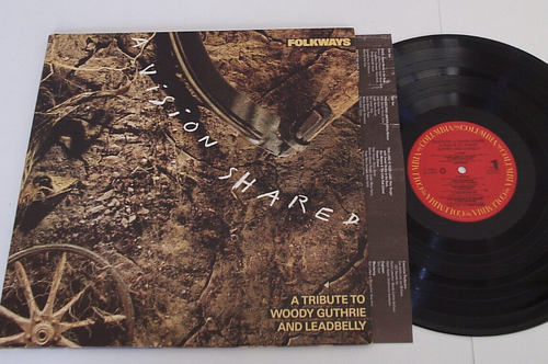 NM 1988 Vision Shared A Tribute Woddy Guthrie Leadbelly LP Springsteen Dylan U2