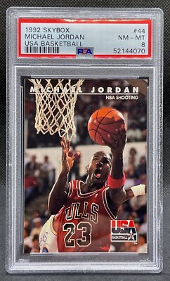 1992 SKYBOX MICHAEL JORDAN PSA8 ジョーダン 1992 Skybox Michael Jordan USA Basketball #44 PSA 8 NM-MT | eBay