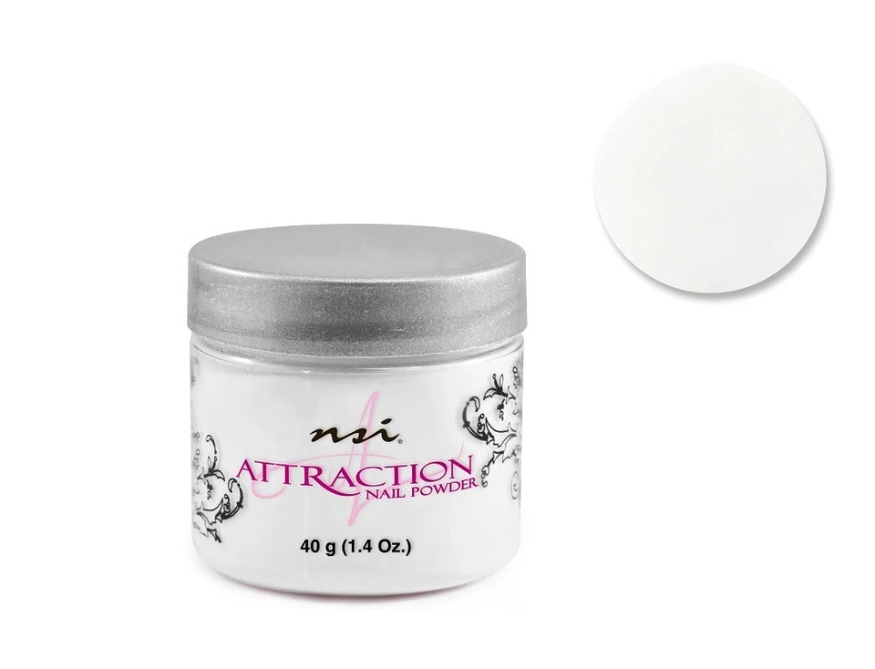 Nsi Attraction Nail Acrylic Powder - Soft white 1.4oz / 40g