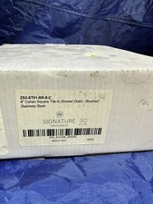 Signature Hardware 8 "Cohen Square Tile In Shower Drain Brushed Stainless Steel