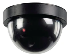 Dummy Fake Dome Surveillance Security Camera LED Flashing Light