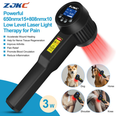 3W Cold Laser Therapy Red Infrared Light Treatment for Body Pain 650nm 808nm