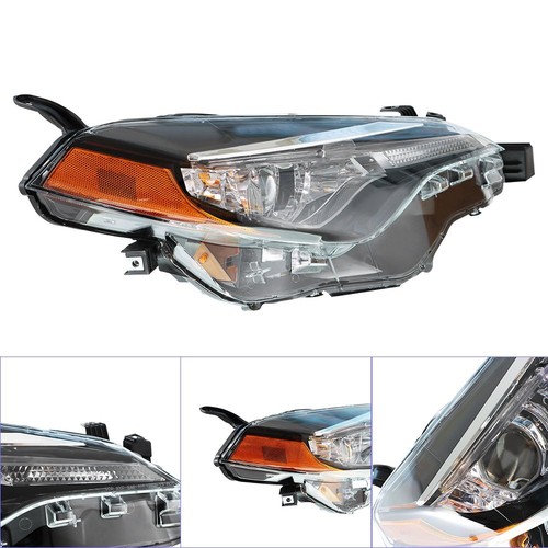 Front Headlight Projector For 17-19 Toyota Corolla L LE Eco Chrome Housing LH+RH - Imagen 4 de 10