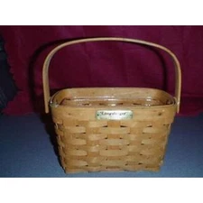 1996 Longaberger Dresden Tour Basket II With Protector And Red Metal Tag
