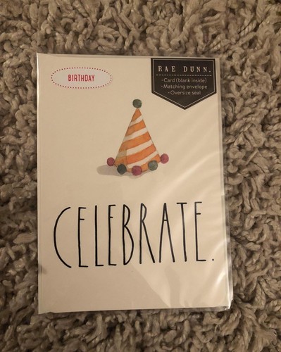 Rae Dunn Celebrate Birthday Card | eBay