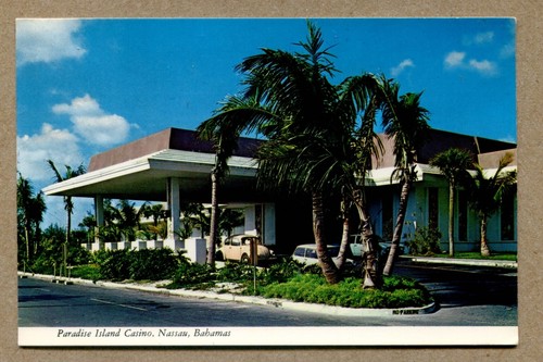 PARADISE ISLAND CASINO, Nassau, Bahamas SOUVENIR POSTCARD - 第 1/2 張圖片