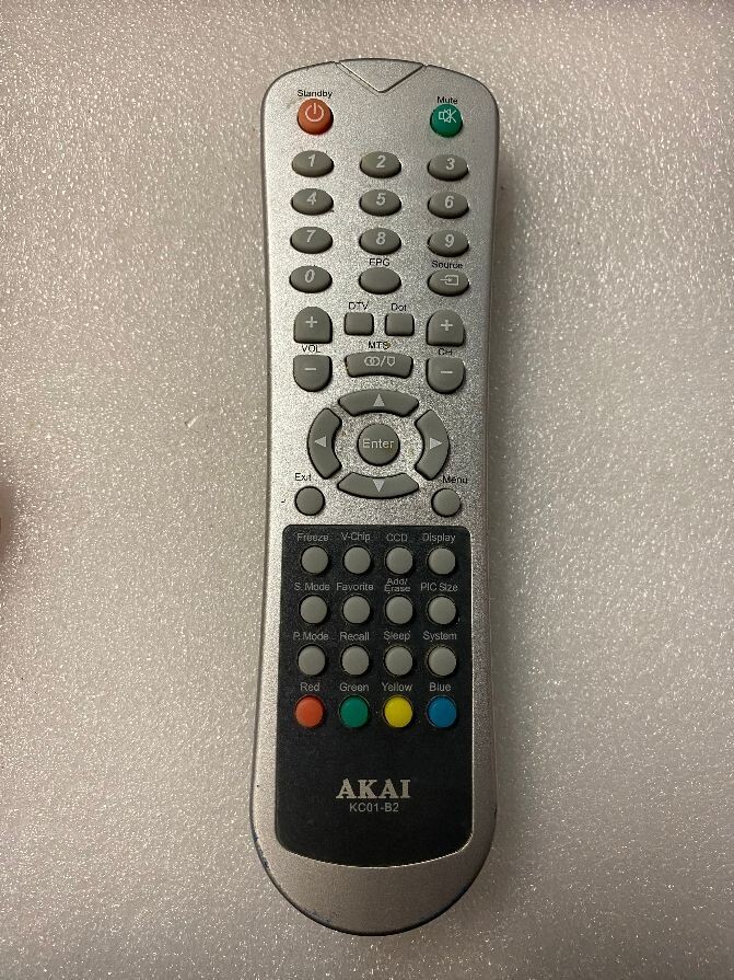 AKAI SHOWVIEW リモコン AKAI Remote Control KC01-B2 TV For LCT2785TA LCT3285TA