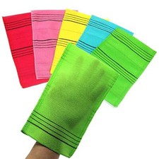 Korean Exfoliating Mitt, Back  Body Exfoliating Washcloth for Remove Dry, 5 Pcs