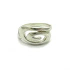 Stylish Sterling Silver Ring Hallmarked Solid 925 Spiral Handmade Empress