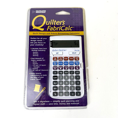 Calculated Industries Quilter s FabriCalc Quilt Design & Fabric Estimator New