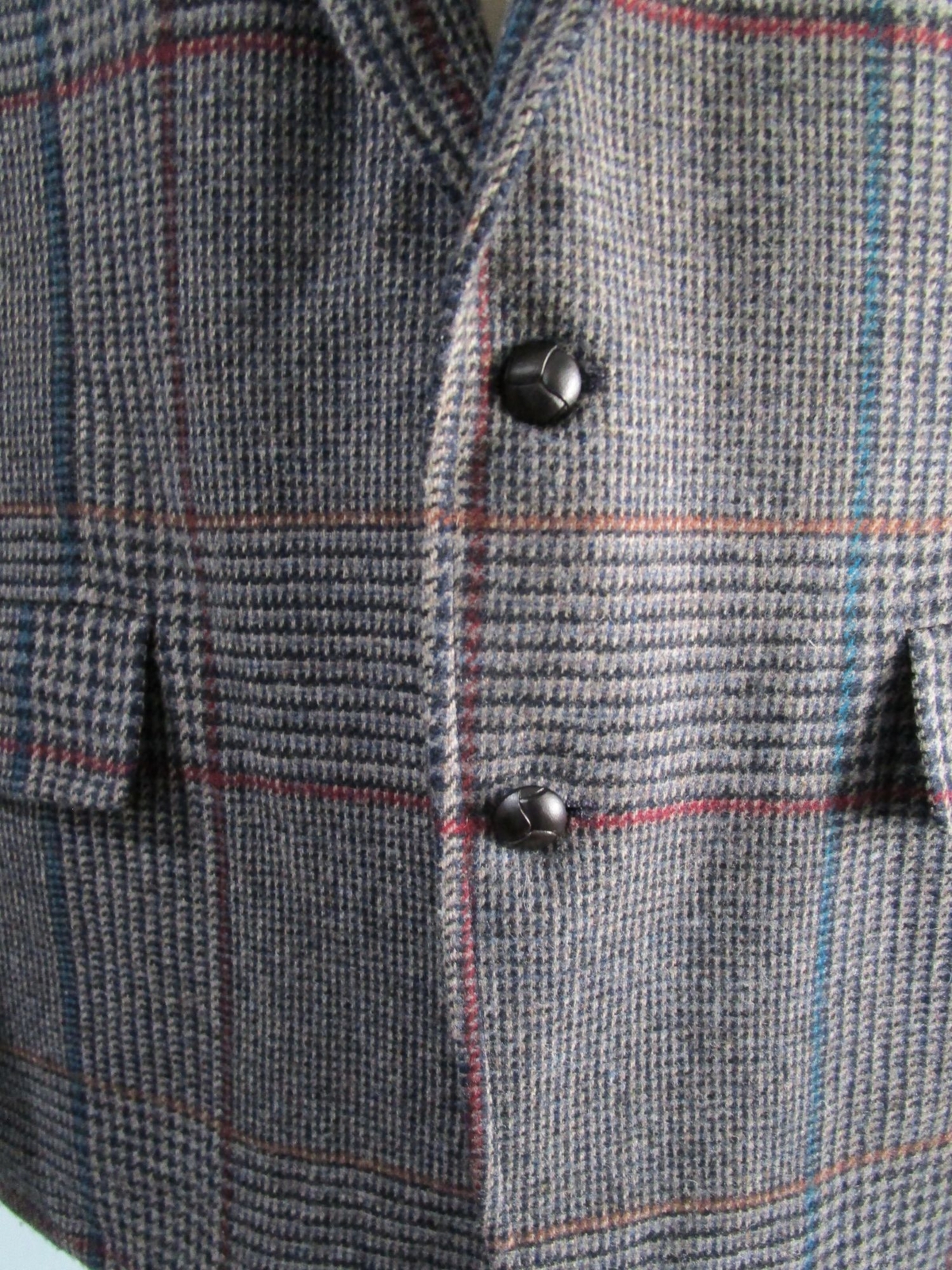 Vintage Pendleton Houndstooth Windowpane Tattersa… - image 14