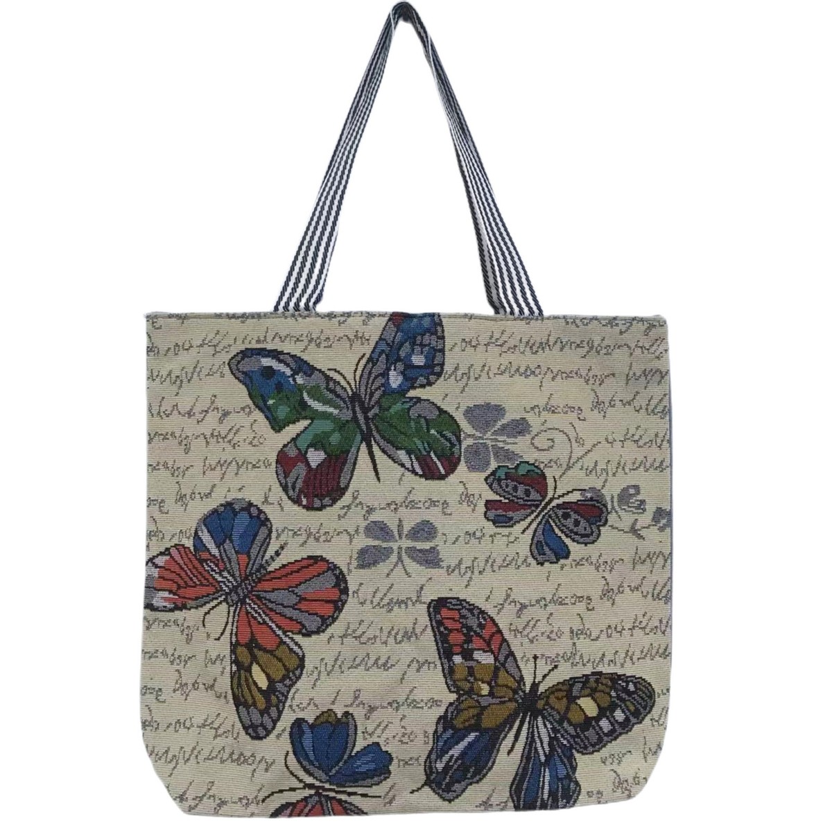 Butterfly Vintage Style Canvas Hand Large Chain Shoulder