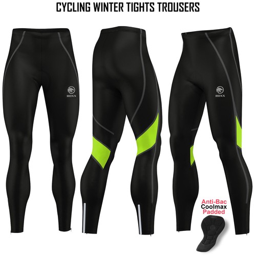 Mens Cycling Tights Winter Thermal 