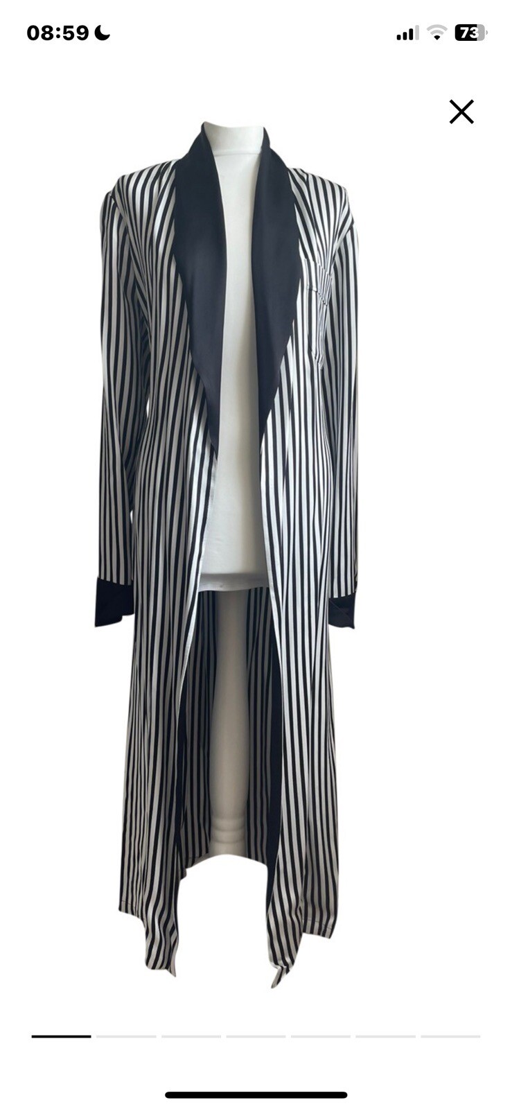 Ralph Lauren Purple Label Collection Silk Coat Size US 4.  UK 8 image 2