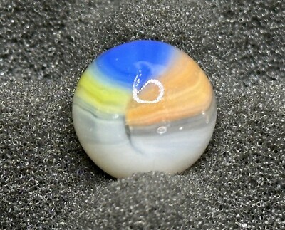 Vintage Vitro Agate Tiger Eye Marble - Standard Colors - .60'' Very Nice!