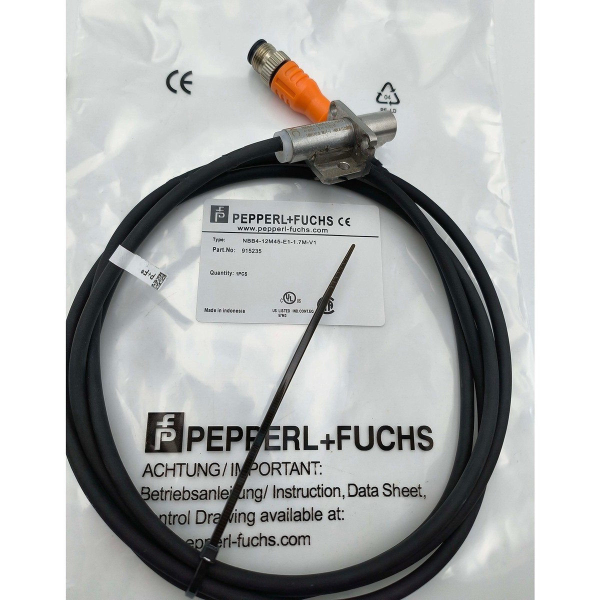 Pmbok 7 Sensore Di Prossimità Induttivo Pepperl Fuchs NBB4-12GM75-US - Nuovo, Per Automazione Industriale Sensore Induttivo NBB4-12GM75-US