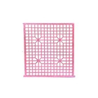 Vintage Rustic Pink Stars Grid Geometric Wood Wall Panel ws4552