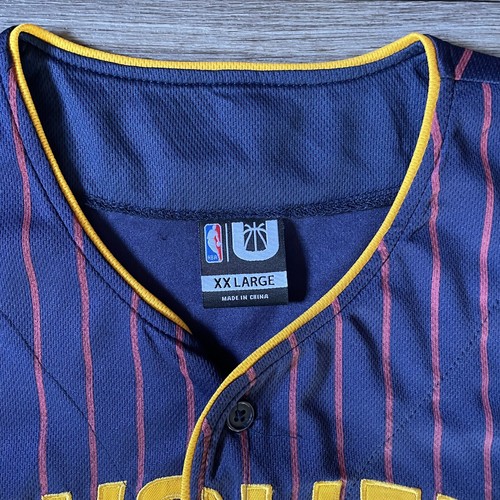 Cleveland Cavaliers Jersey Men’s 2XL Blue Red Pinstripe Basketball MLB - Picture 7 of 7
