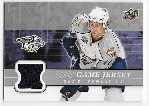 08/09 UPPER DECK GAME JERSEY Hockey (#GJAA-GJ2VL) U-Pick From List - Picture 4 of 18