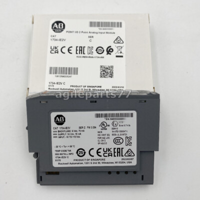 AB 1734-IE2V SER C 2 Point Analog Input Module 2023 New Factory Sealed 1734IE2V