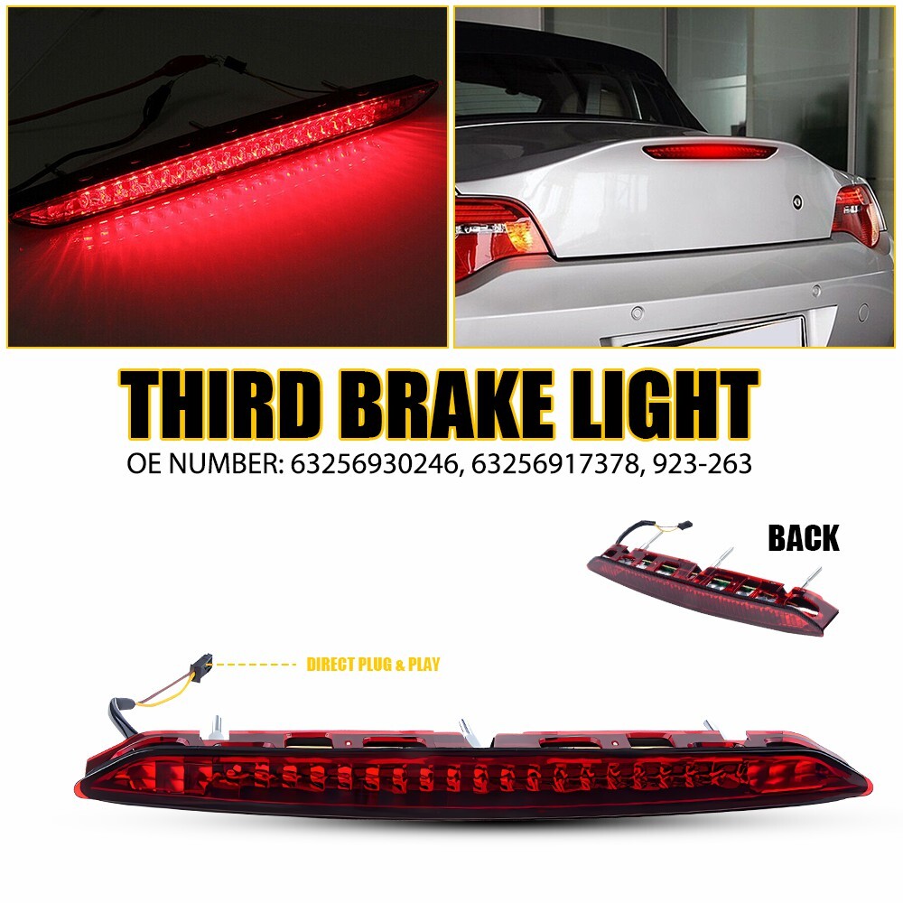 For BMW Z4 E85 2003 2004 2005 2006 2007 2008 Red LED 3RD Third