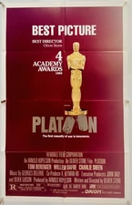 PLATOON Movie Poster (VeryFine+) One Sheet Vietnam US Army Charlie Sheen 26238