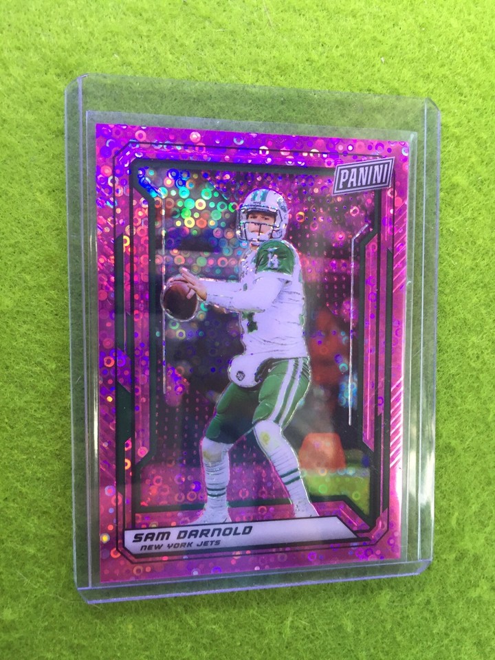 sam-darnold-pink-disco-prizm-card-jersey-14-jets-sp-50-ssp-2019