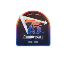 In N Out Burger 75th Anniversary (Arch) Car Decal Sticker INO