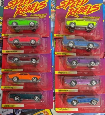 Lot Speed Rebels Diecast Complete Set Of  10 Playing Mantis Johnny Lightning 