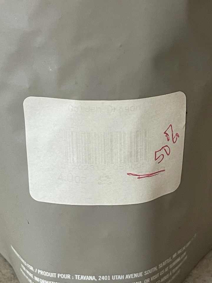 Té amarillo Teavana Golden Dragon 4 OZ Foto 4 de 4