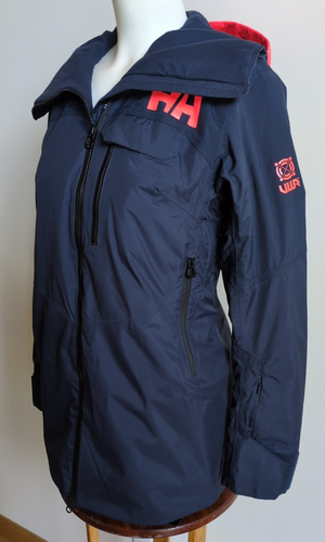 Helly Hansen Sz S HellyTech ULLR LifaLoft Womens Blue Lightweight Hooded Jacket - Picture 3 of 21