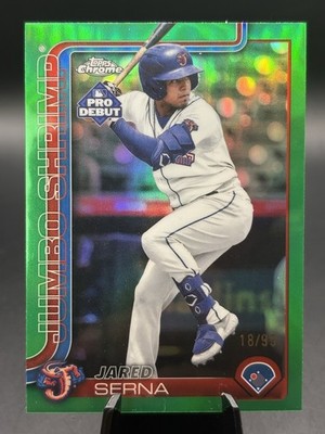 2025 Topps Chrome Pro Debut #PDC-121 Jared Serna Green Refractor /99