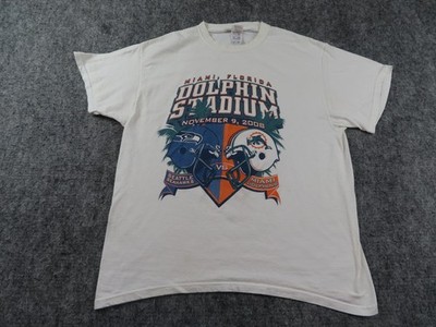 Miami Dolphins Vs Seattle Seahawks Shirt Mens XL Dolphin Stadium NFL Nov 2008