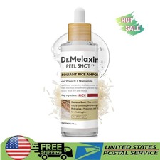 Dr.Melaxin Peel Shot Glow White Rice Peeling Ampoule, Gentle Exfoliating Serum