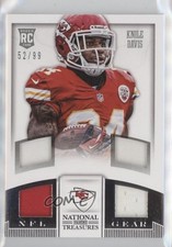 2013 National Treasures Rookie NFL Gear Materials Quad 52/99 Knile Davis #19 z4k