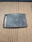 Vintage 1970s Patriotic Eagle Belt Buckle Brass Tone E Pluribus Unum USA