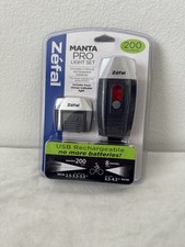 Juego de luces Zefal Manta Bicycle Pro incluye indicador de carga frontal 200 lúmenes nuevo