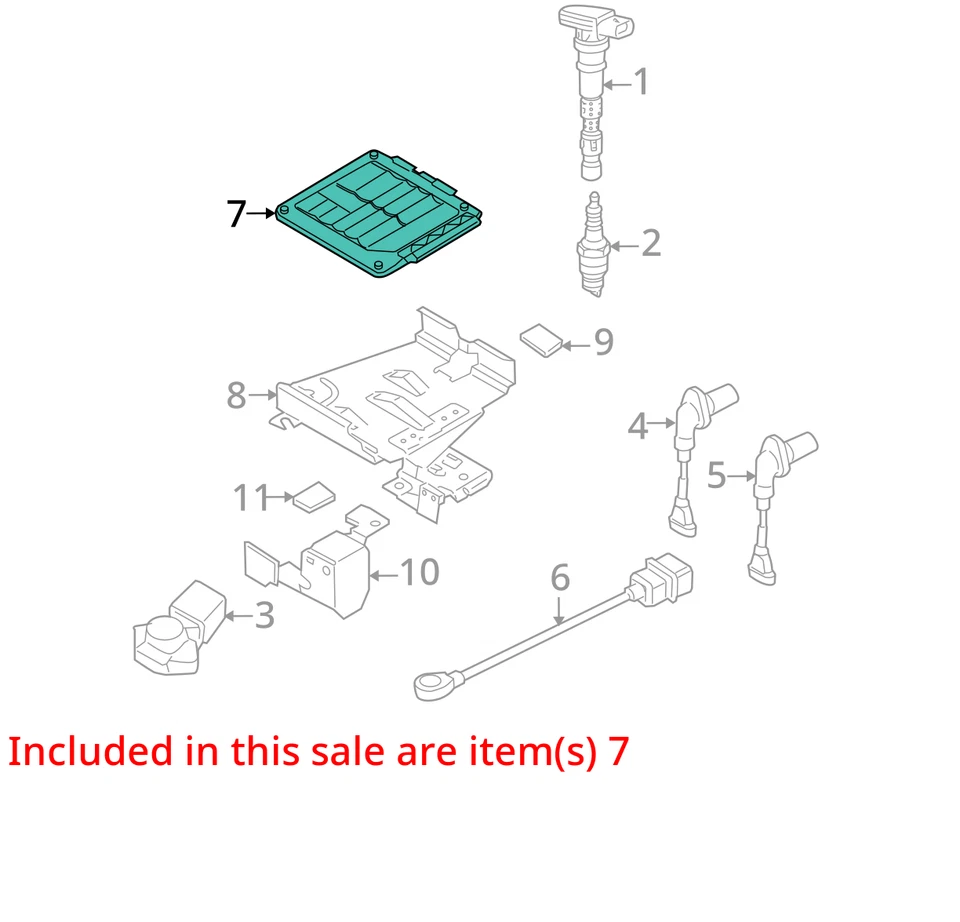 Módulo de control electrónico ECM del motor 2,0 L compatible con 08 EOS 25948798 Foto 4 de 4
