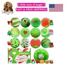 Delightful 12-Pc Bath Bomb Gift Set - Bubbles, Surprises, and Aromatic Bliss
