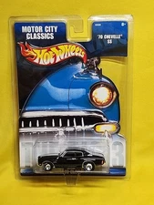 Hot Wheels Vintage Motor City Classics '70 Chevelle SS Black Real Riders 🔥A8