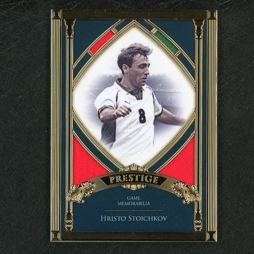 2024 Futera Unique Hristo Stoichkov Prestige Game Jersey Gold Frame 5/10 ZD7979